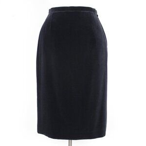 Vintage Martinique London Mod Velvet Pencil Skirt, Little Black Skirt